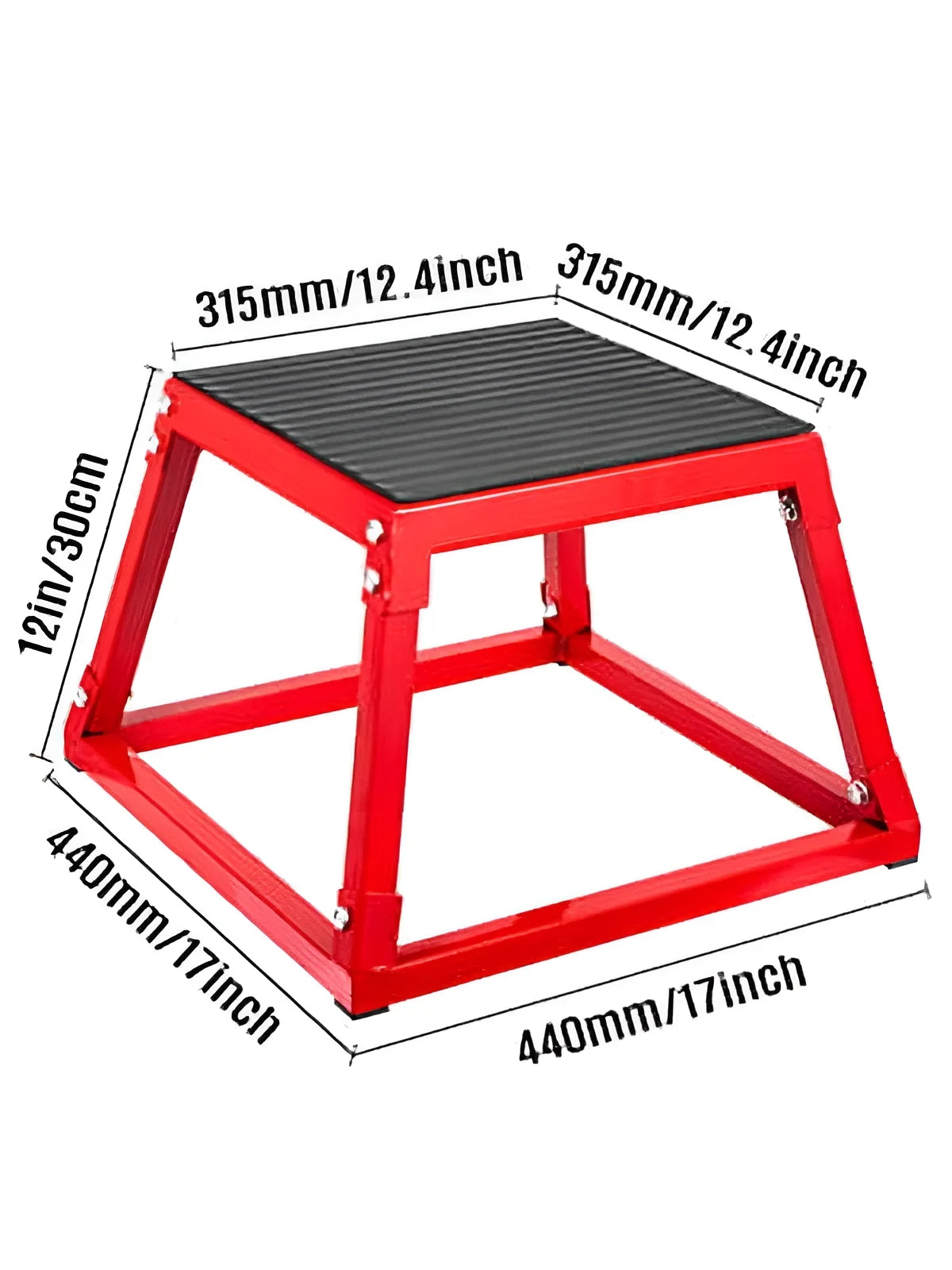 Fitness 12" Plyometric Box HD Step Plyo Box Jump Exercise Fit Training