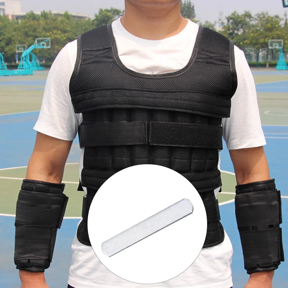 4PCS Steel Plates Weights for Weighted Vest Workout Jacket Running Training