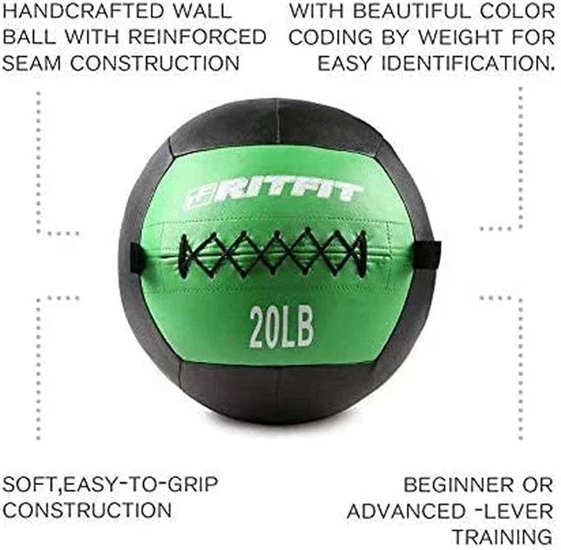 20Lb Soft Medicine Ball / Wall Ball for Strength and Conditioning Workouts