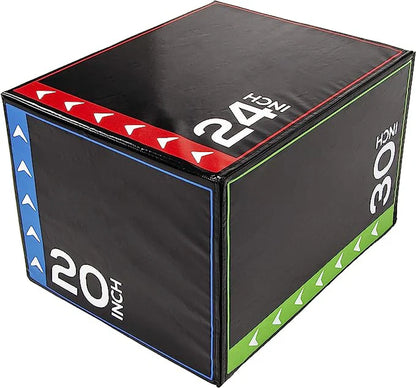 3-In-1 Plyo High Density Stackable Foam Plyometric Box